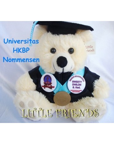 Boneka Wisuda Universitas HKBP Nommensen (25 cm)